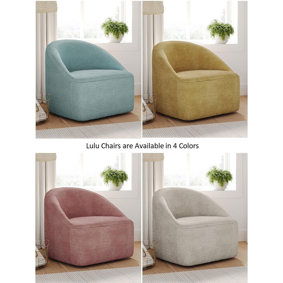 Lulu Swivel Accent Chairs - 4 Color choices