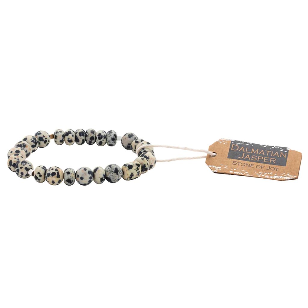 Scout Curated Wears  Stone Stack Bracelet Dalmatian Jasper - Stone of Joy