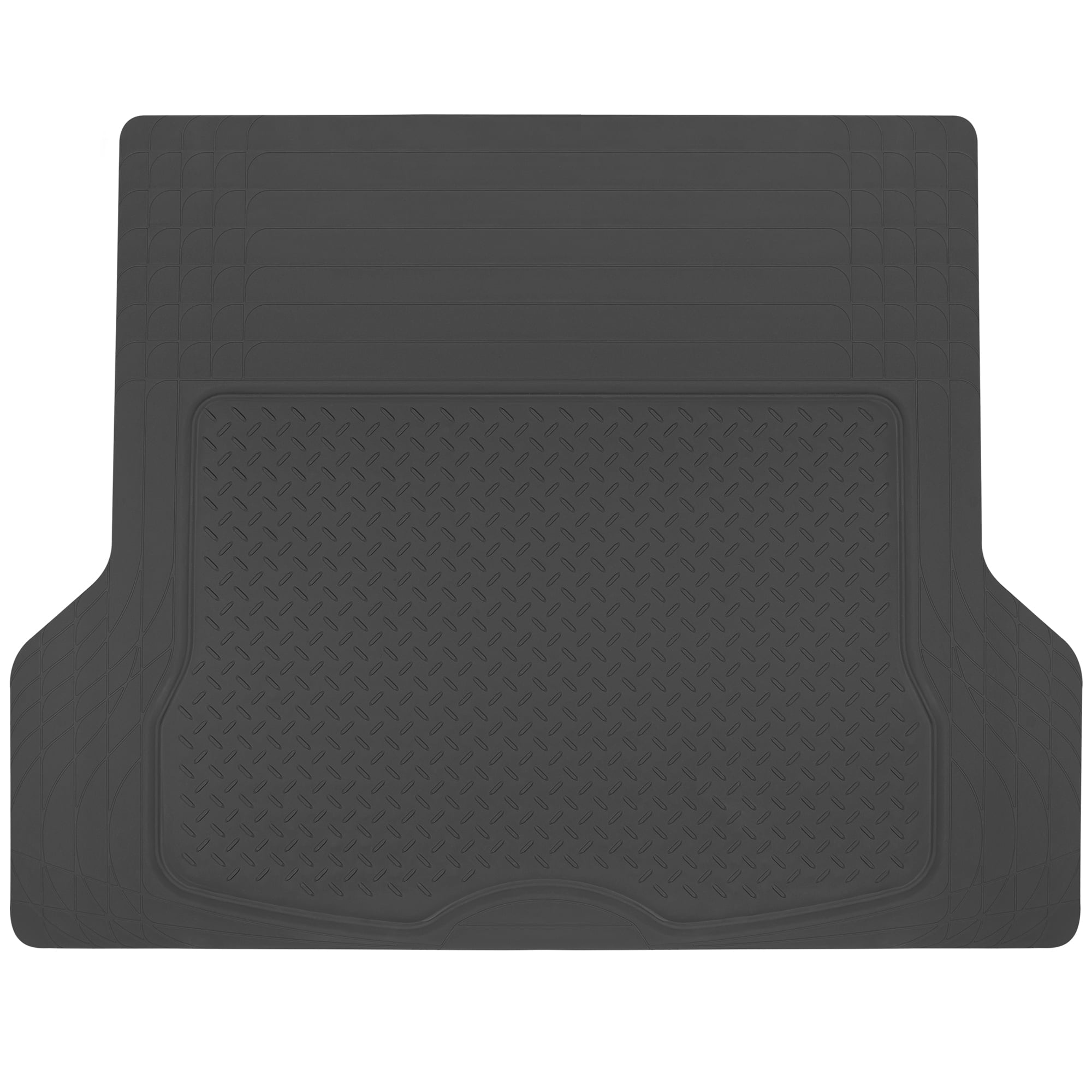 BDK Heavy Duty Cargo Trunk Car Floor Mat - All Weather Rubber Liner for Car， SUV， Van