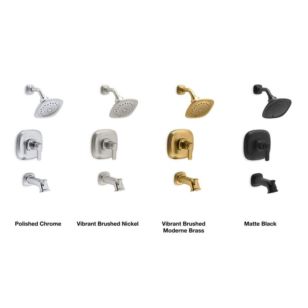 KOHLER Numista SingleHandle 3Spray WallMount Tub and Shower Faucet in Vibrant Brushed Nickel