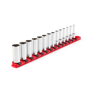 TEKTON 14 in. Drive Deep 6-Point Socket Set (14-Piece) (4-15 mm) SHD90113