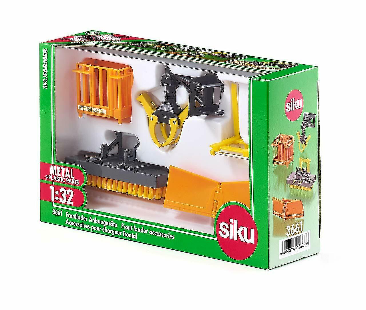 Siku front loader accessories set diecast 1:32 set