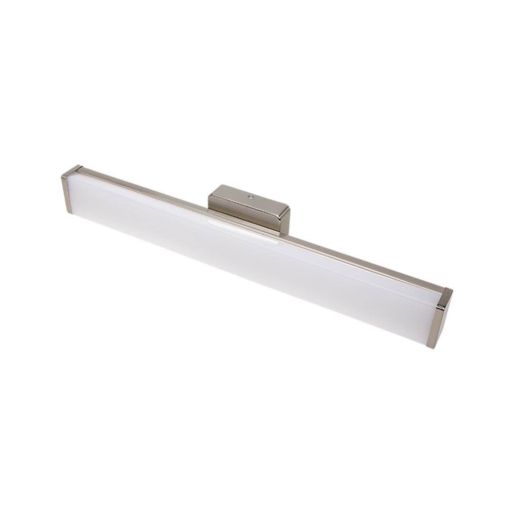 Hampton Bay Grantham 24 in. Brushed Nickel LED Vanity Light Bar Bathroom Lighting 120-277v Adjust Color Temperatures 537989020