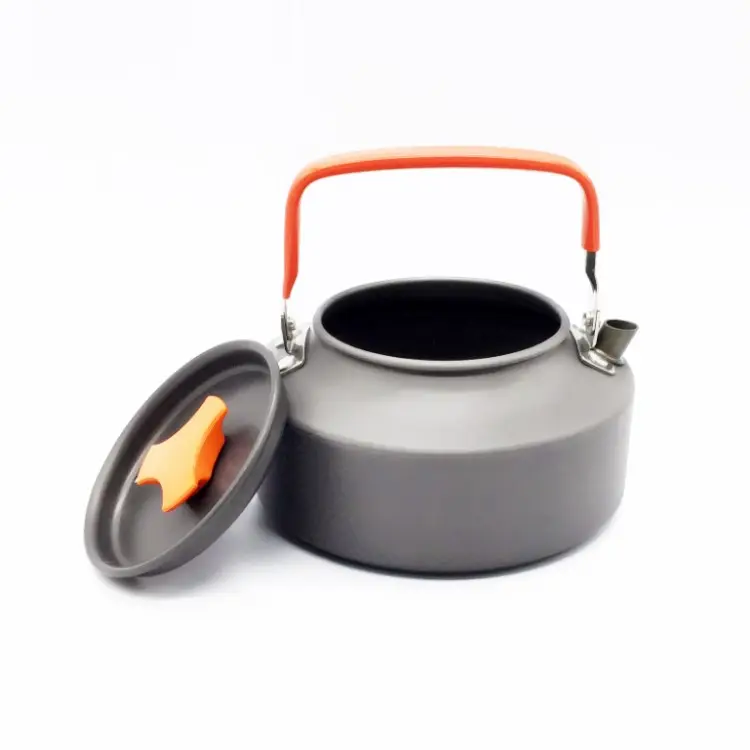 Wholesale 1.1L Aluminum oy Outdoor Camping Picnic Cookware Teapot Water Kettle