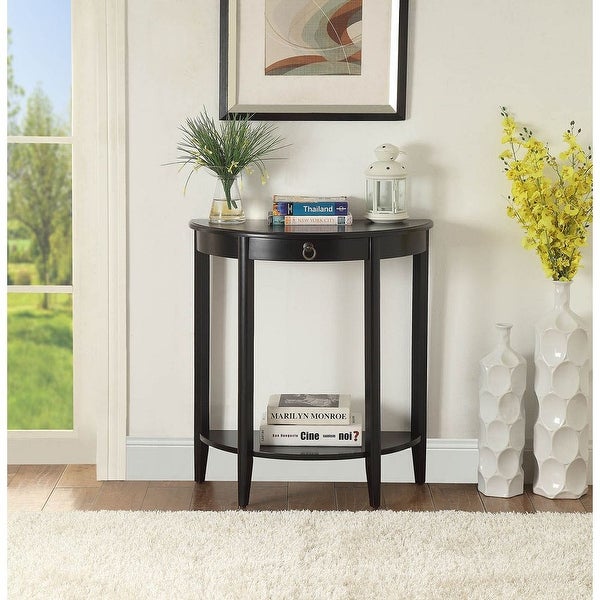 Half Moon Console Table， Entryway Table with Entryway， Hallway， Living Room， Foyer， Office