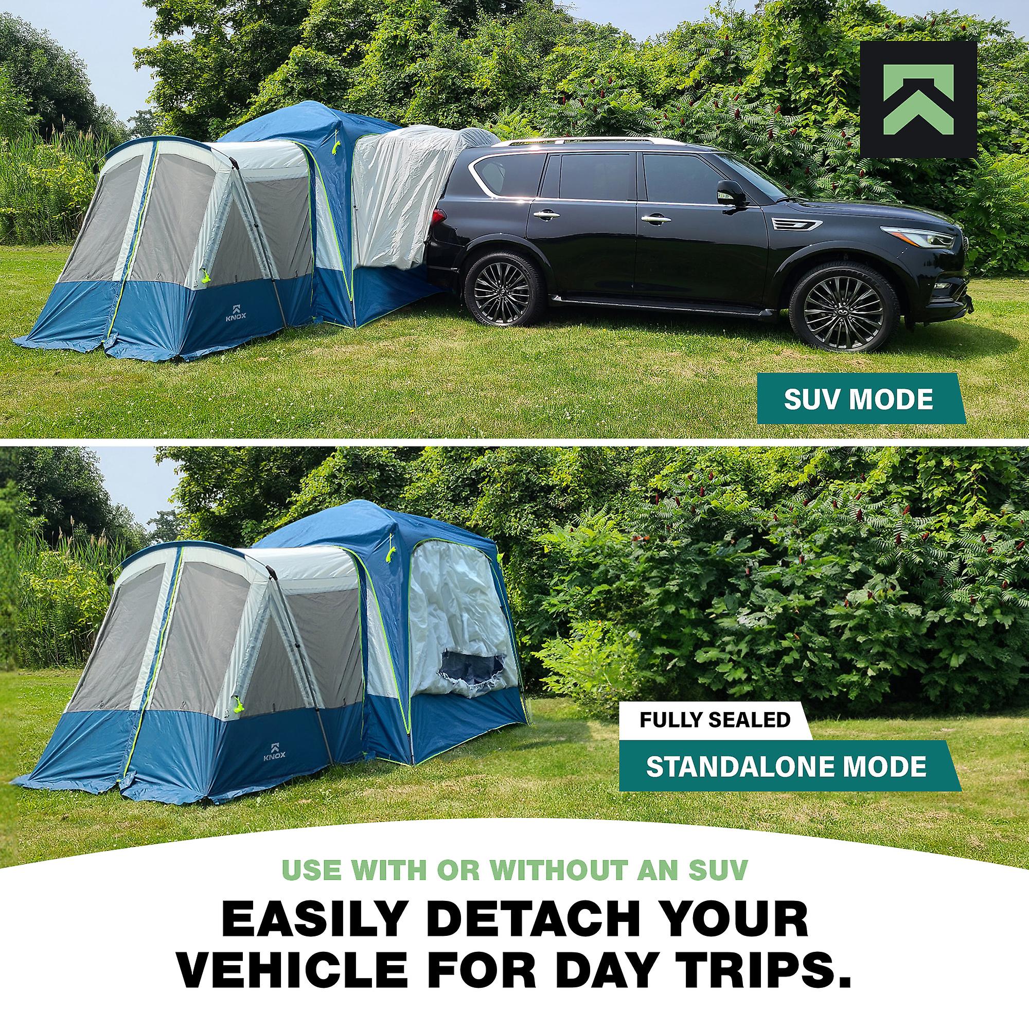 10-Person Luxury SUV Tents for Camping， Glamping Tent， Car Tent for Family Camping， Hunting Party， Tailgate Tent Travel Outdoor， Car Camping Tent for Pets， 10'x10' Includes 2 Screen Rooms Rainfly