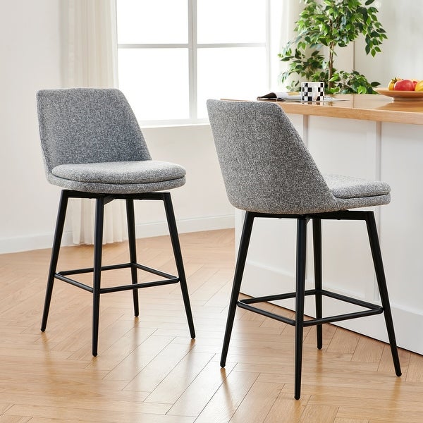 Ariel Counter Height Swivel Barstool Set of 2