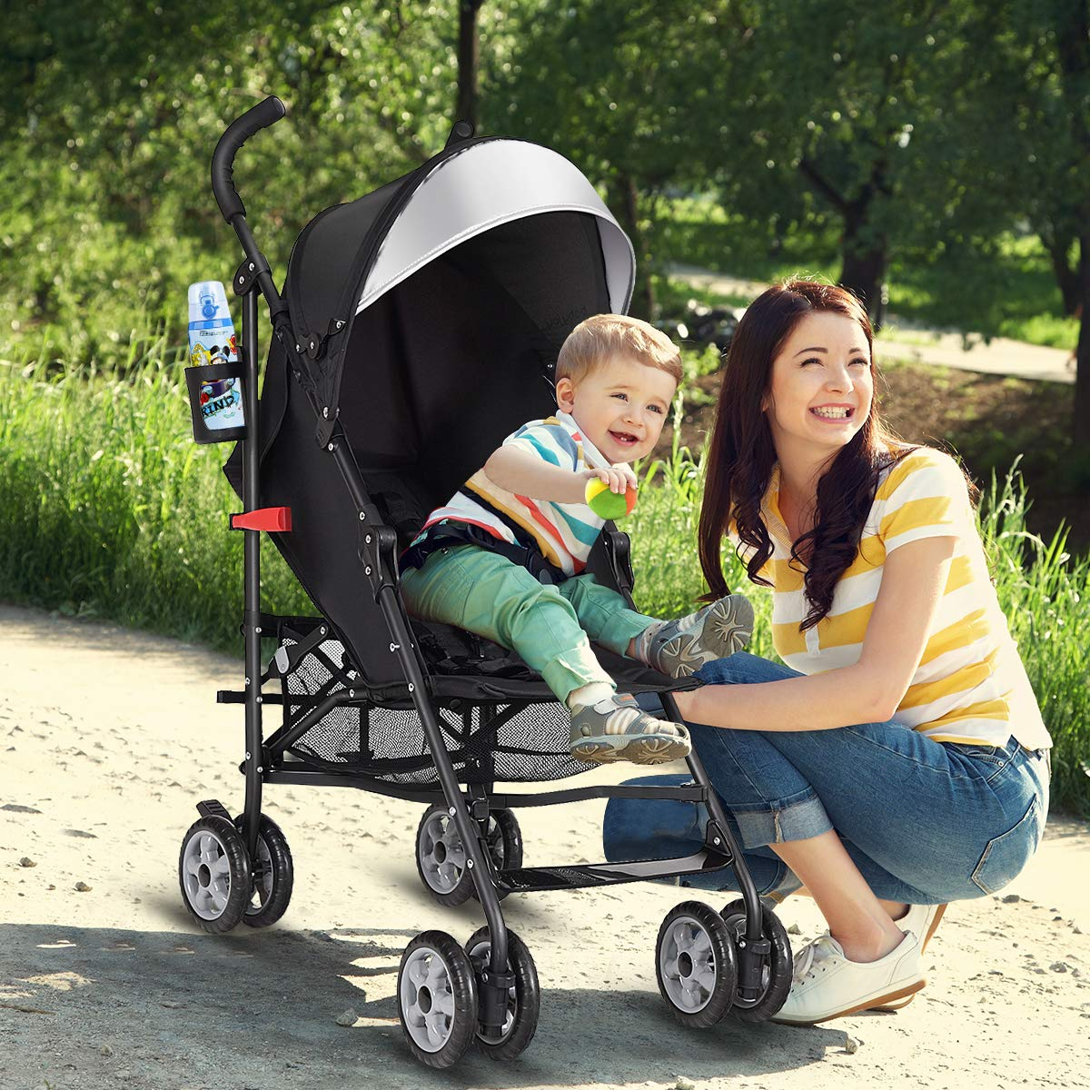 BABY JOY Lightweight Stroller, Aluminum Baby Umbrella Convenience Stroller