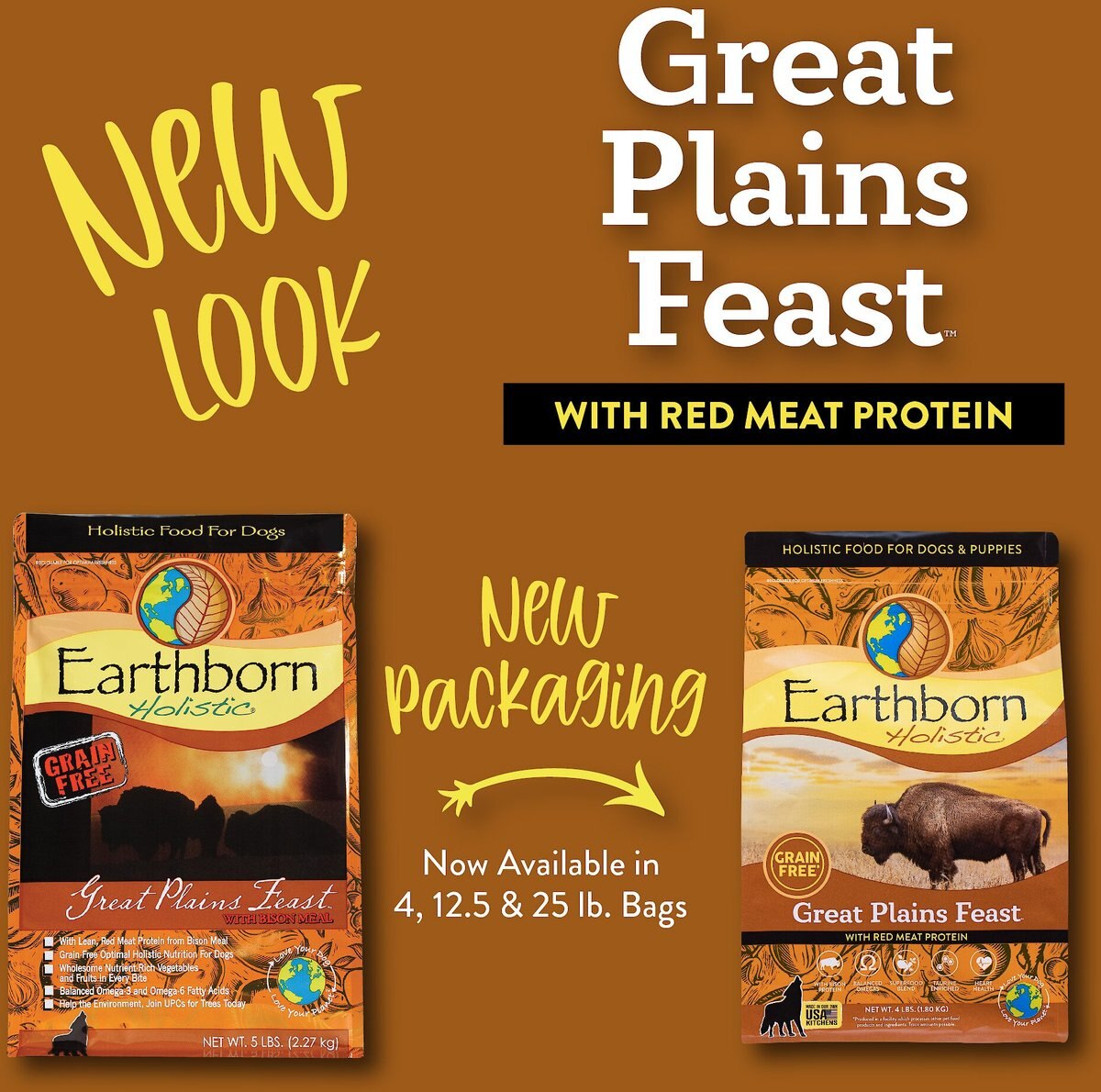 Earthborn Holistic Great Plains Feast Grain-Free Natural Dry Dog Food