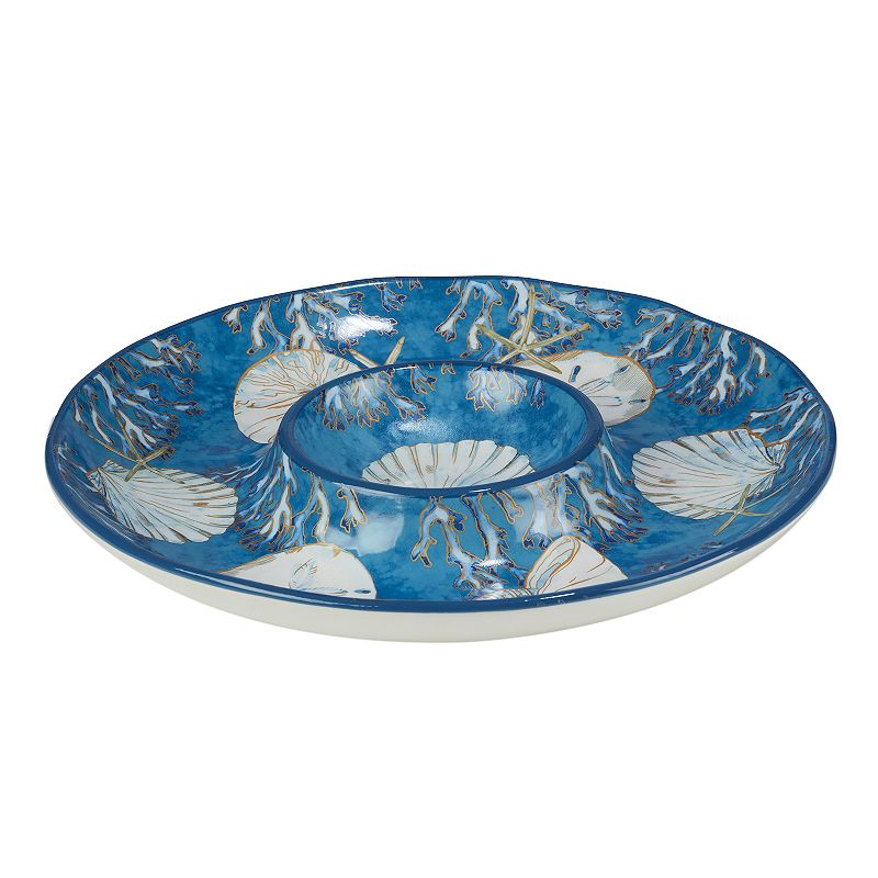 Certified International Playa Shells Chip 'n Dip Server