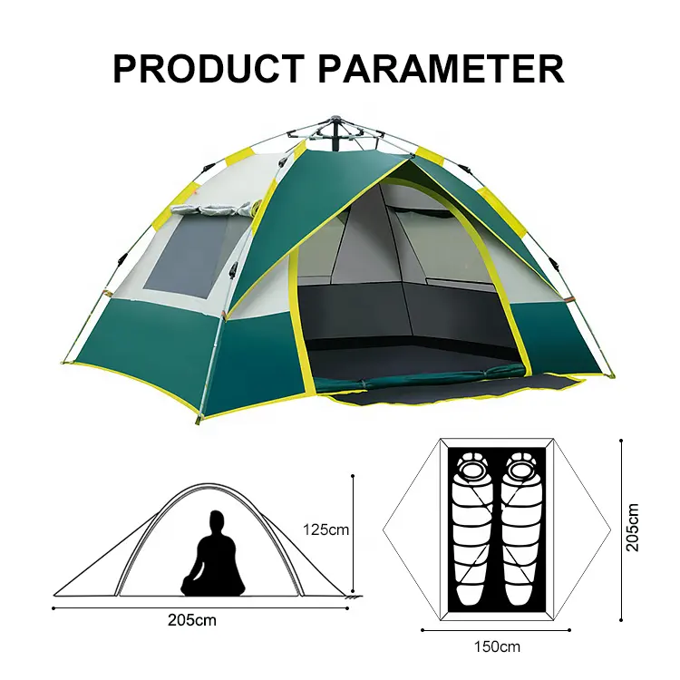 Yuanfeng Outdoor Fashion Trend Portable Automatic Pop up Camping Travel BBQ Tent