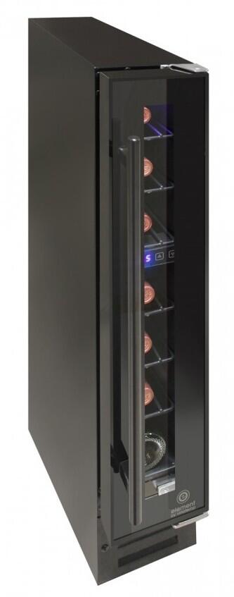 Element by Vinotemp EL7TSBLACK 6 Inch Black Wine Cooler