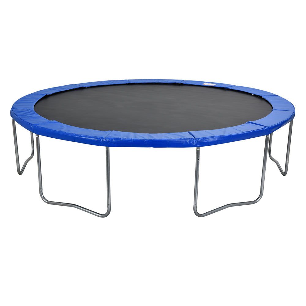 12ft Trampoline ， 200lb Weight Limit With Backboard Net，Outdoor Backyard Trampoline - Blue，N00112