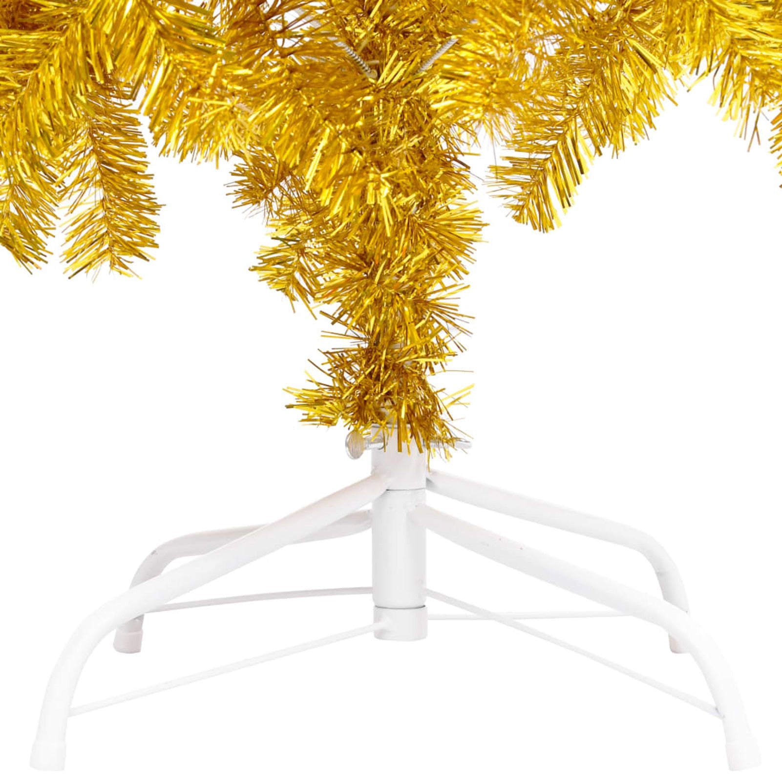 Festnight Artificial Christmas Tree with Stand Gold 70.9" PET