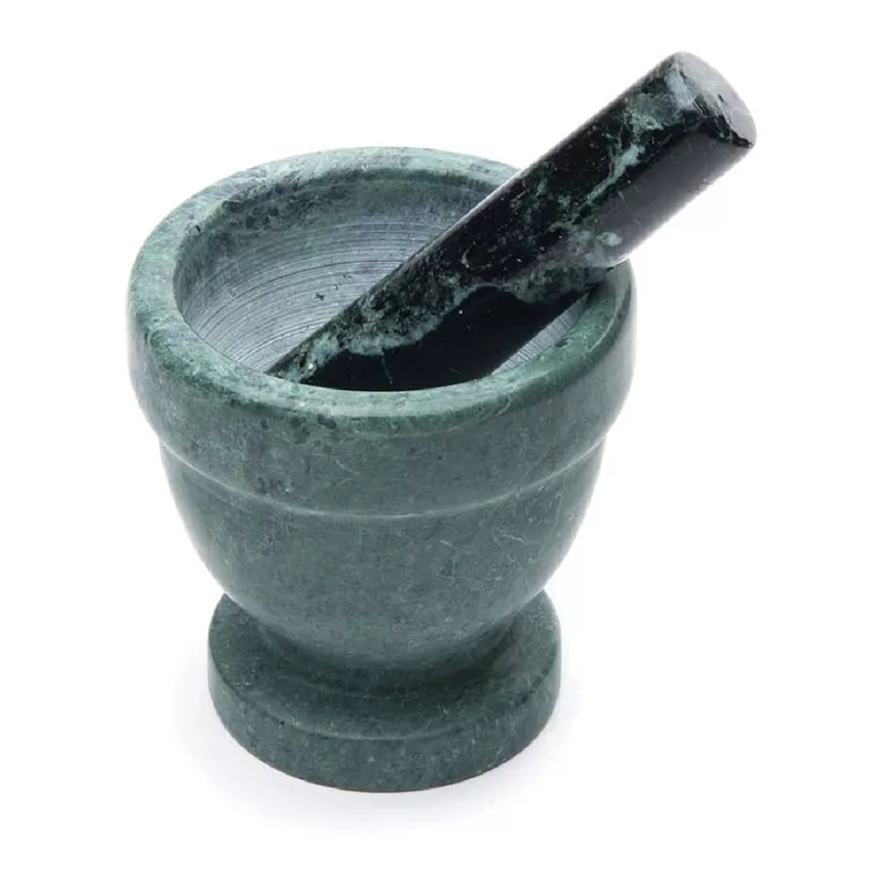 Fox Run Green Marble Mortar and Pestle