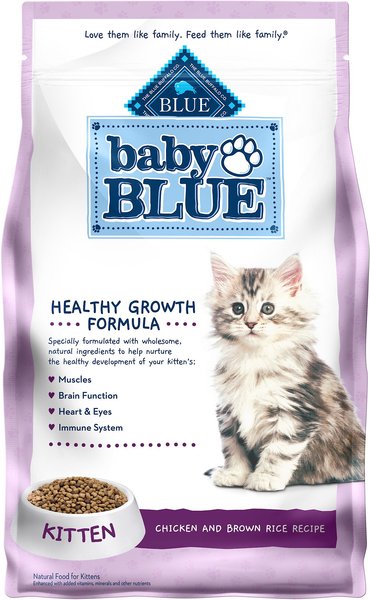 Blue Buffalo Baby Blue Healthy Growth Formula Natural Chicken and Brown Rice Recipe Kitten Dry Food