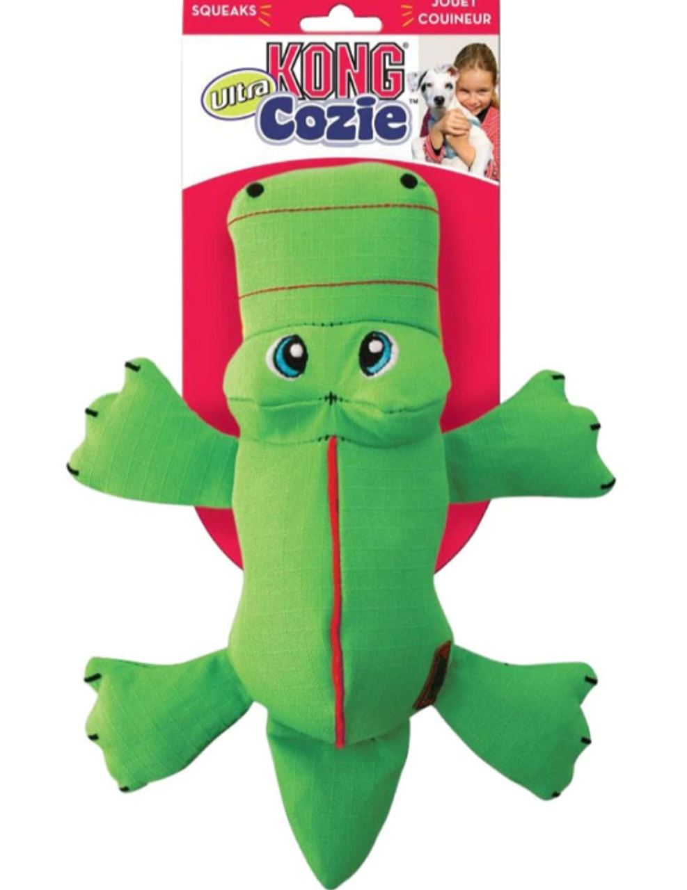 KONG Cozie Ultra Ana Alligator Dog Toy