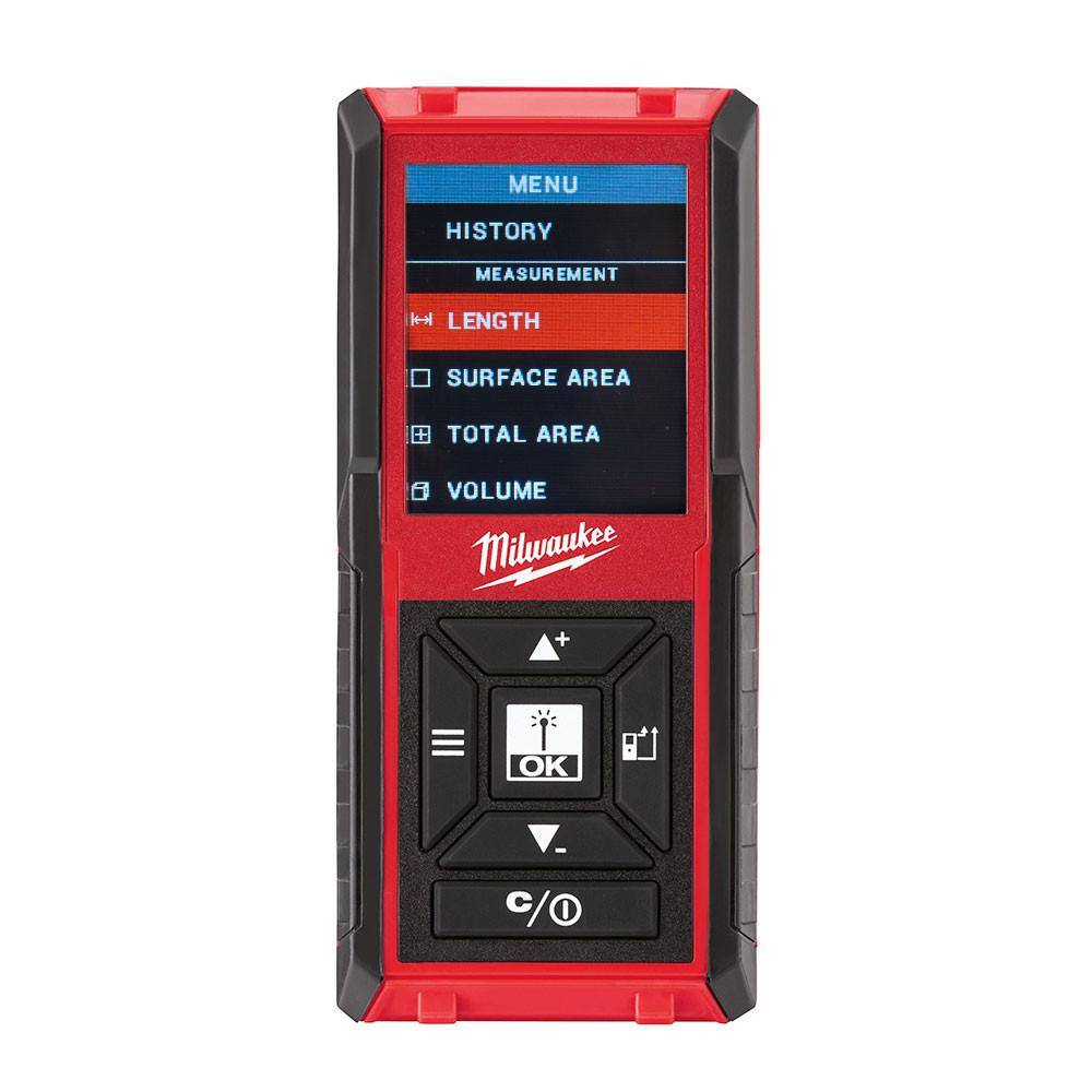 MW M12 12-Volt Lithium-Ion Cordless Green 125 ft. Cross Line  Plumb Points Laser Level (Tool-Only) w Laser Distance Meter 3622-20-48-22-9802