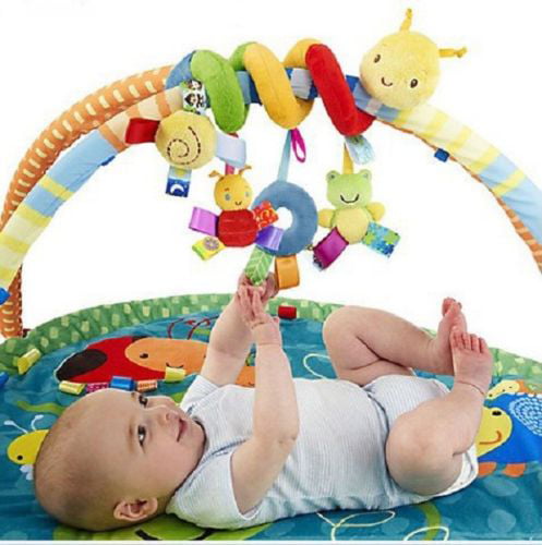 Zoiuytrg Activity Spiral Stroller Car Seat Lathe Hanging Bed Around Toys Baby Rattles Toy