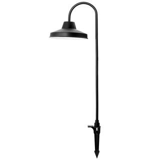 Hampton Bay Covington Low Voltage Black LED Shepherd Hook Modern Farmhouse Path Light 99206