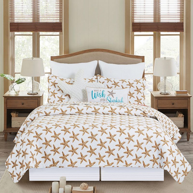 CandF Home Sandbridge Stars Quilt Set with Shams