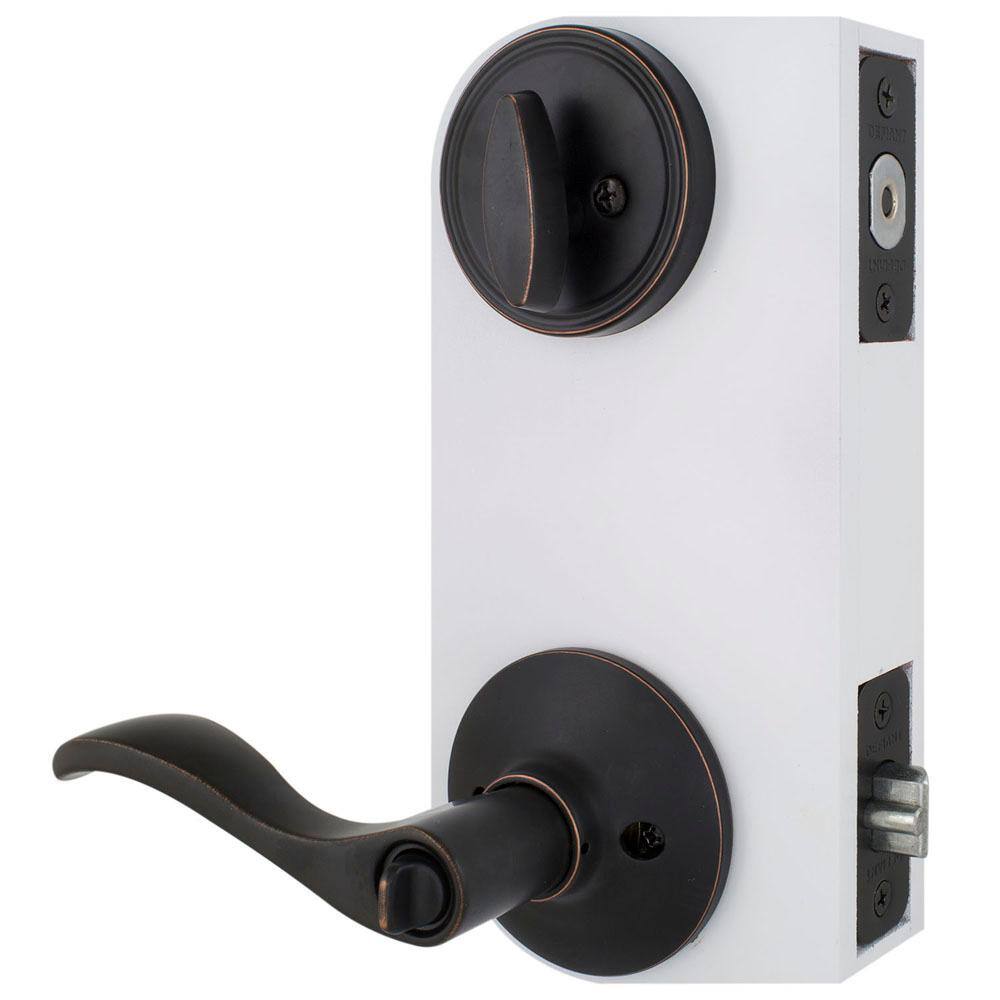 Defiant Naples Aged Bronze Combo Pack with Single Cylinder Deadbolt 32MYEX7D1B