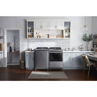 Whirlpool 7.4 cu. ft. Smart Chrome Shadow Electric Vented Dryer with Steam ENERGY STAR WED7120HC