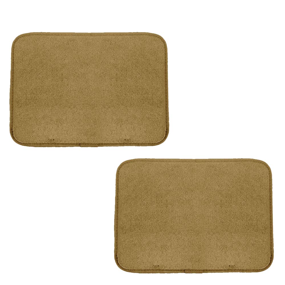 FH Group Carpet Floor Mats with Heel Pad For Auto Sedan SUV Van， Full Set， Beige