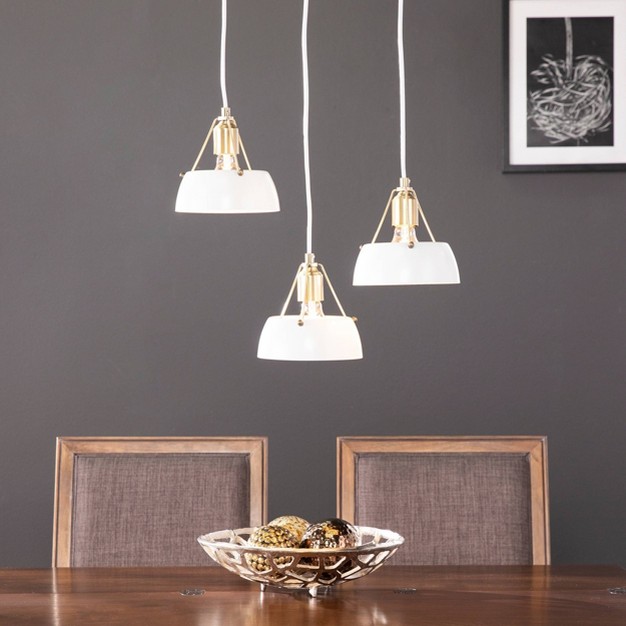 60 quot Renee 3 Cluster Pendant Light White Aiden Lane