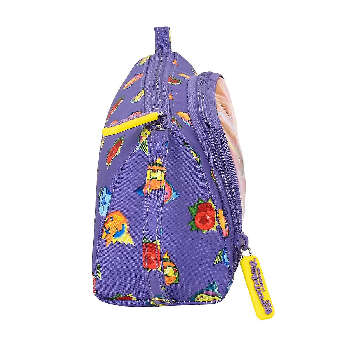 School Case SuperThings Guardians of Kazoom Yellow Purple 20 x 11 x 8.5 cm