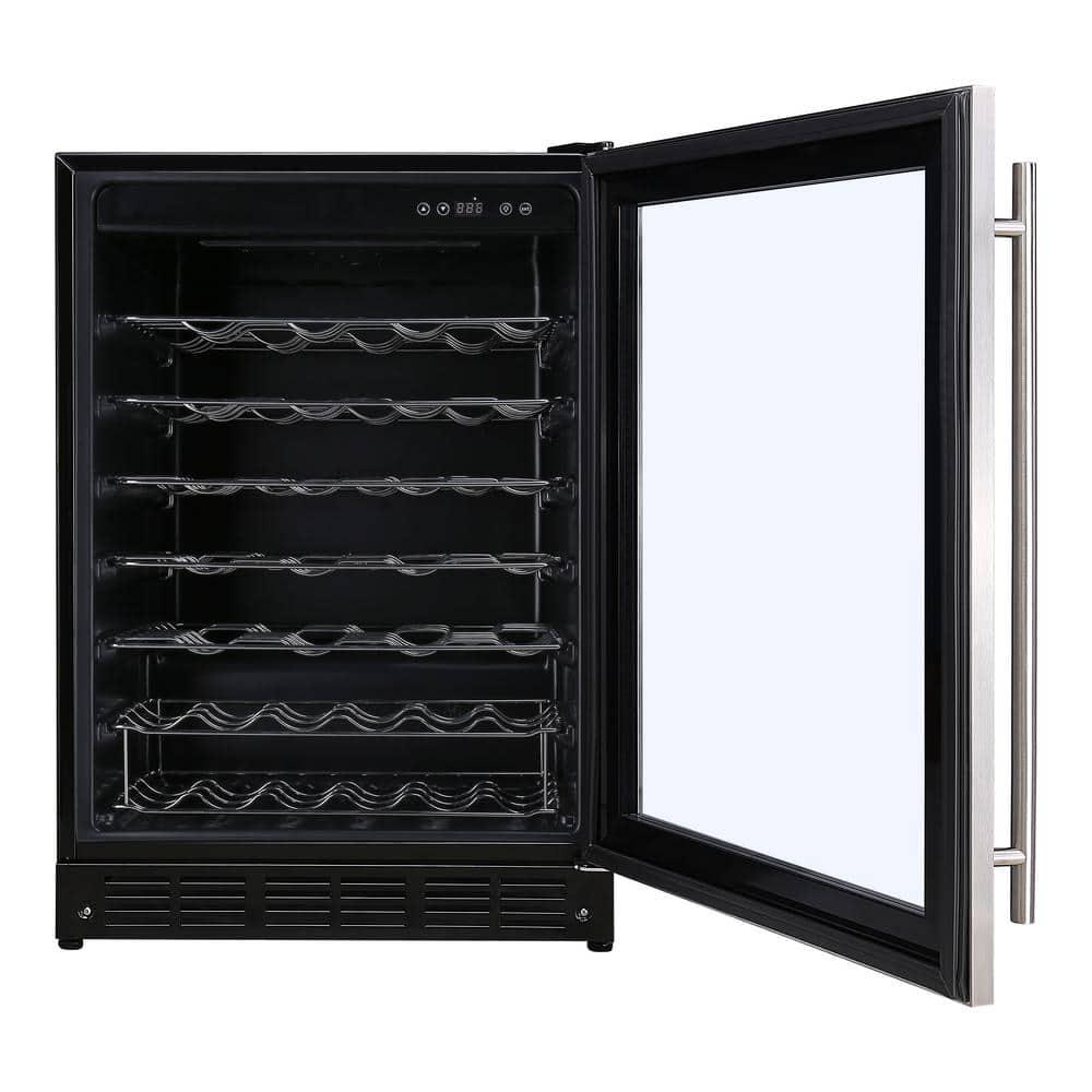 Magic Chef 234 in W 50Bottle Wine Cooler in Stainless Steel