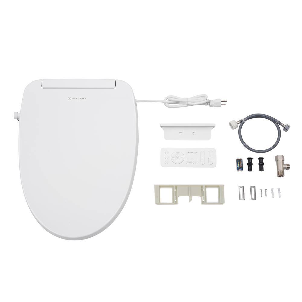 Niagara Hydrotech(TM) Electric Bidet Seat for Elongated Toilet in White SB-EL1000