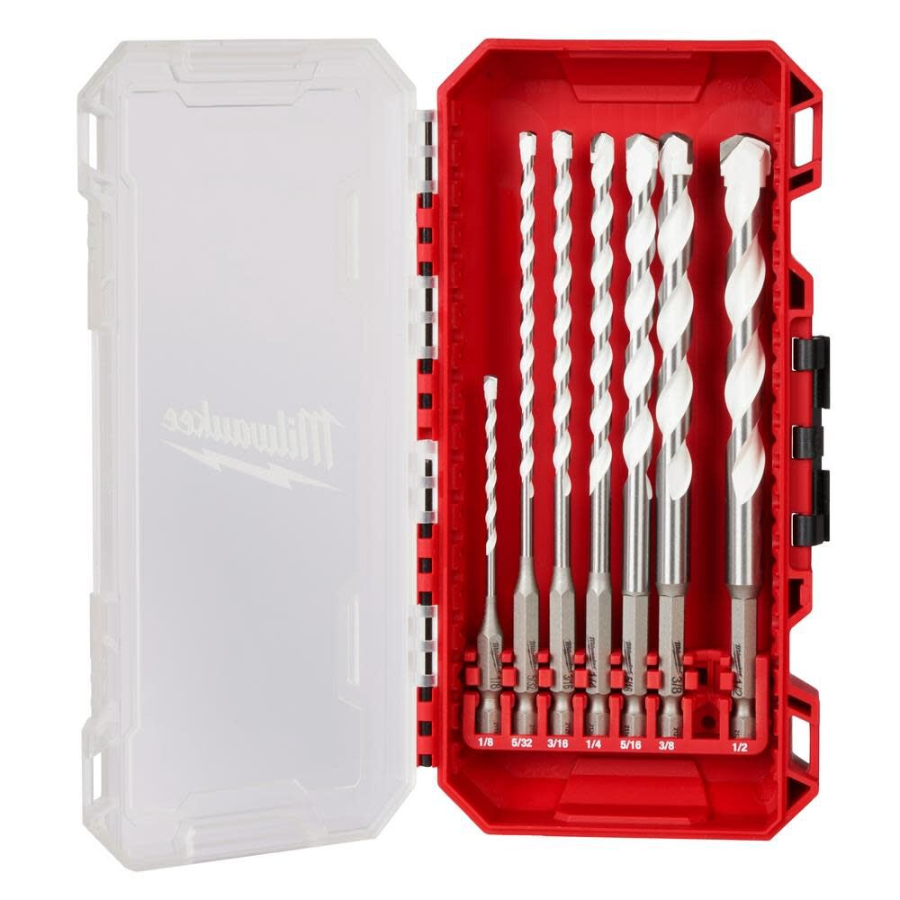 Milwaukee 7pc. SHOCKWAVE Impact Duty Carbide Multi-Material Drill Bit Kit 48-20-8899 from Milwaukee