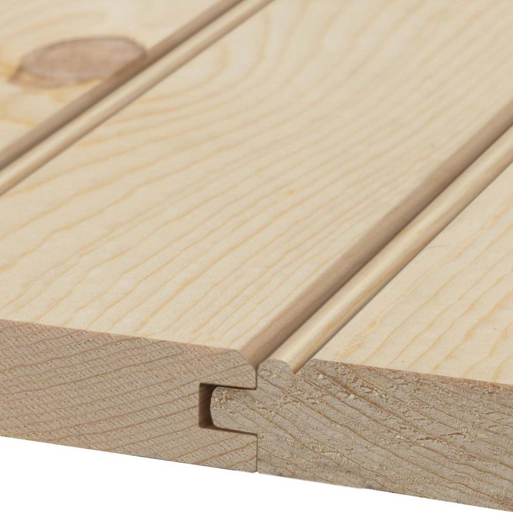 UFP-Edge 1 in. x 6 in. x 8 ft. Tongue and Groove Center Bead Pattern Board 510731