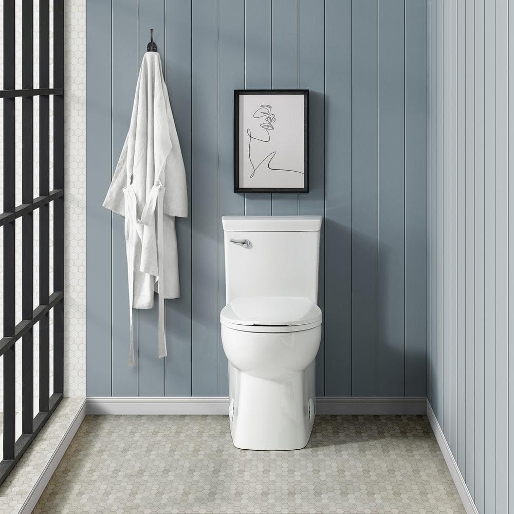 Swiss Madison Classe 1Piece 128 GPF Single Flush Handle Elongated Toilet in White Seat Included