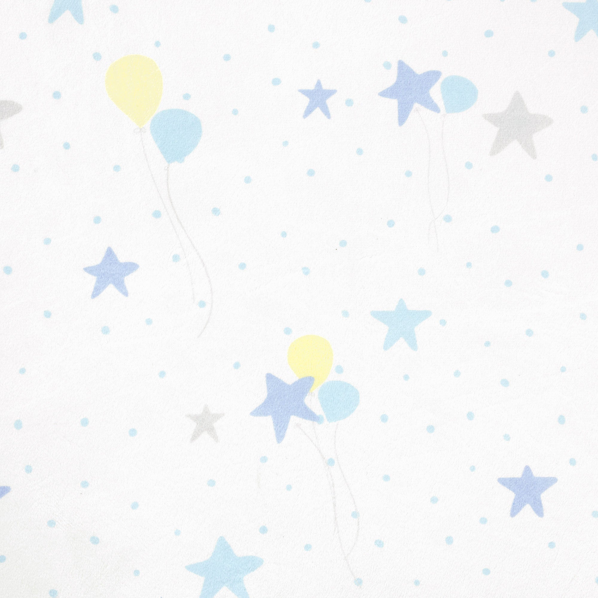 Elephant Balloon Stars Soft & Plush Fitted Crib Sheet