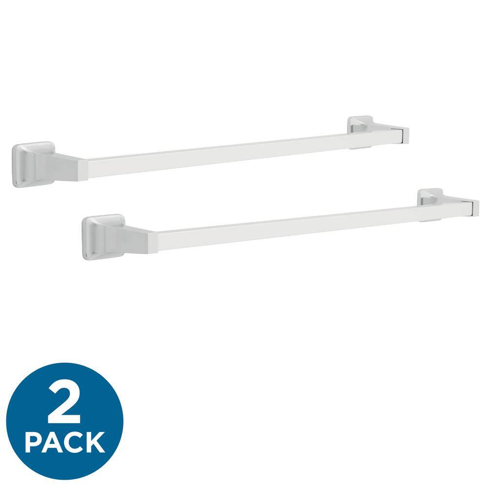 Franklin Brass Futura  24 in. Towel Bar Bath Hardware Accessory in Polished Chrome (2-Pack) D2424PC-2PK