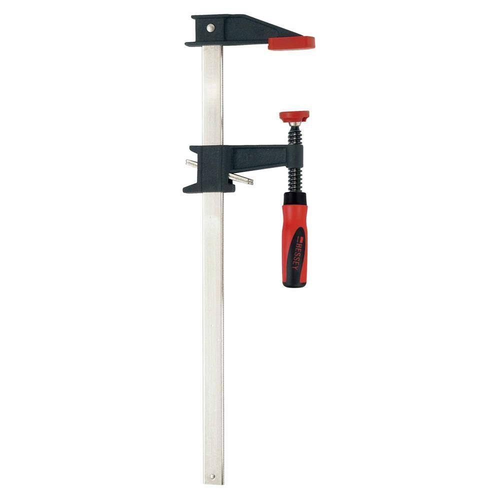 BESSEY Clutch Style 36 in. Capacity Bar Clamp with Composite Plastic Handle and 3-12 in. Throat Depth GSCC3.536+2K