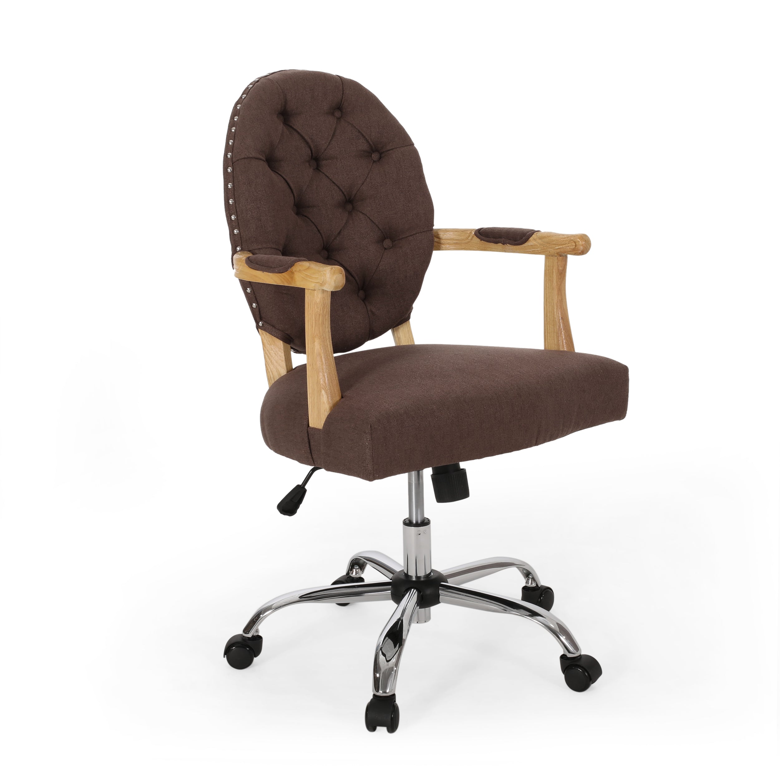 Maryclaire Contemporary Tufted Fabric Swivel Office Lift Chair