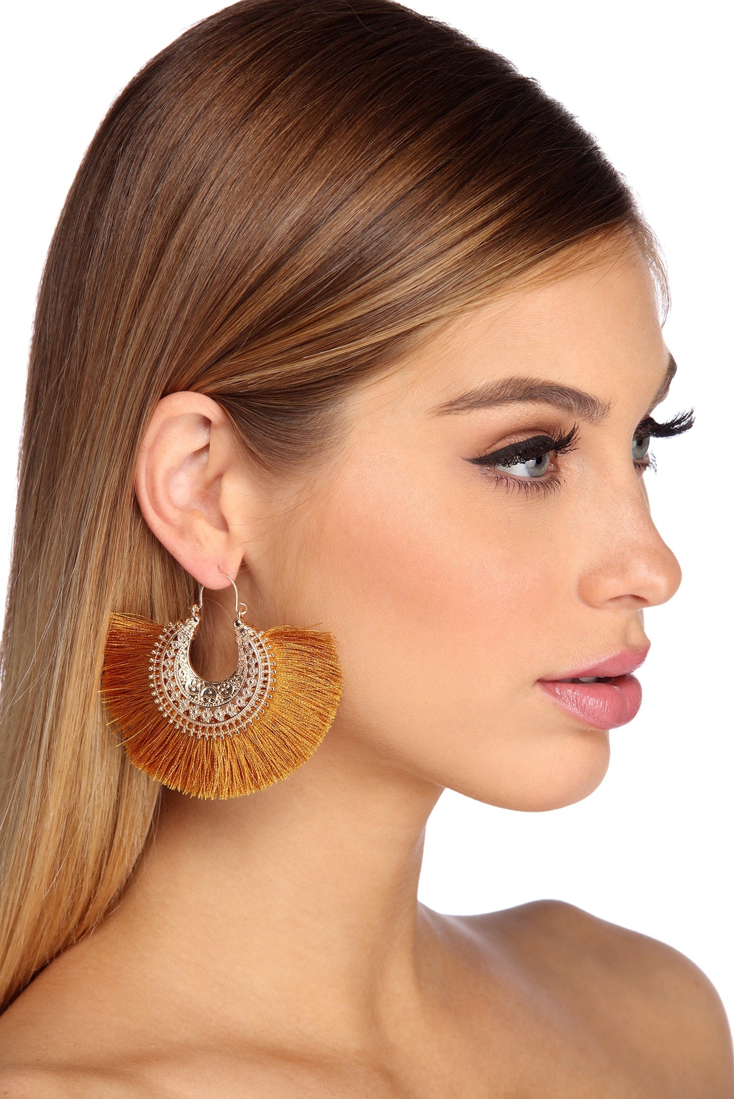 Major Fan Tassel Earrings