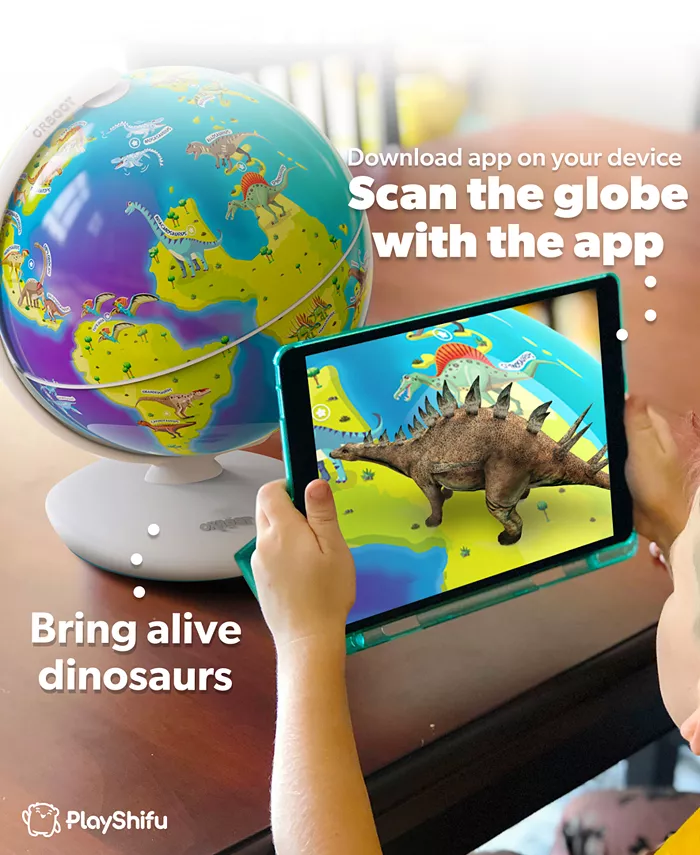 PlayShifu Orboot Dinos Educational Interactive Globe Set   3 Pieces