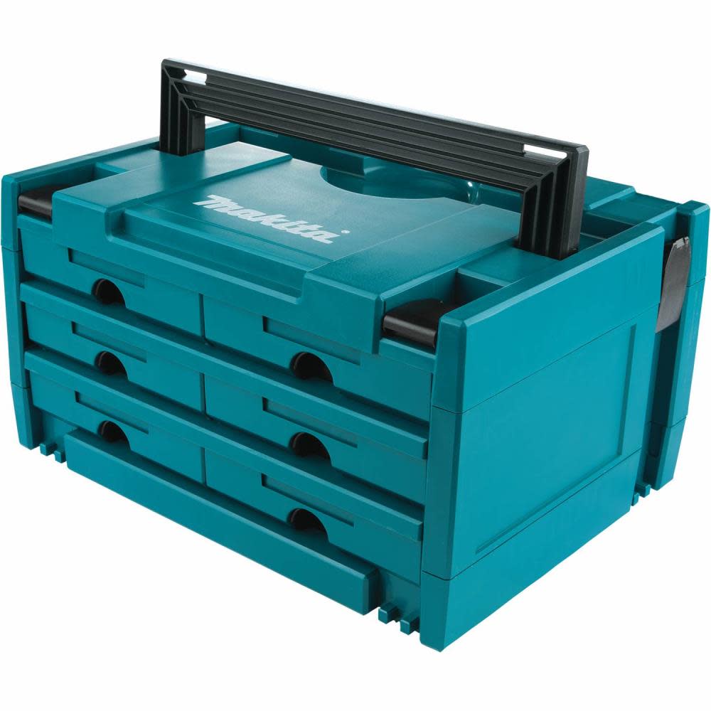 Makita MAKPAC 6 Drawer Interlocking Case 8 1/2 x 15 1/2 x 11 5/8 ;