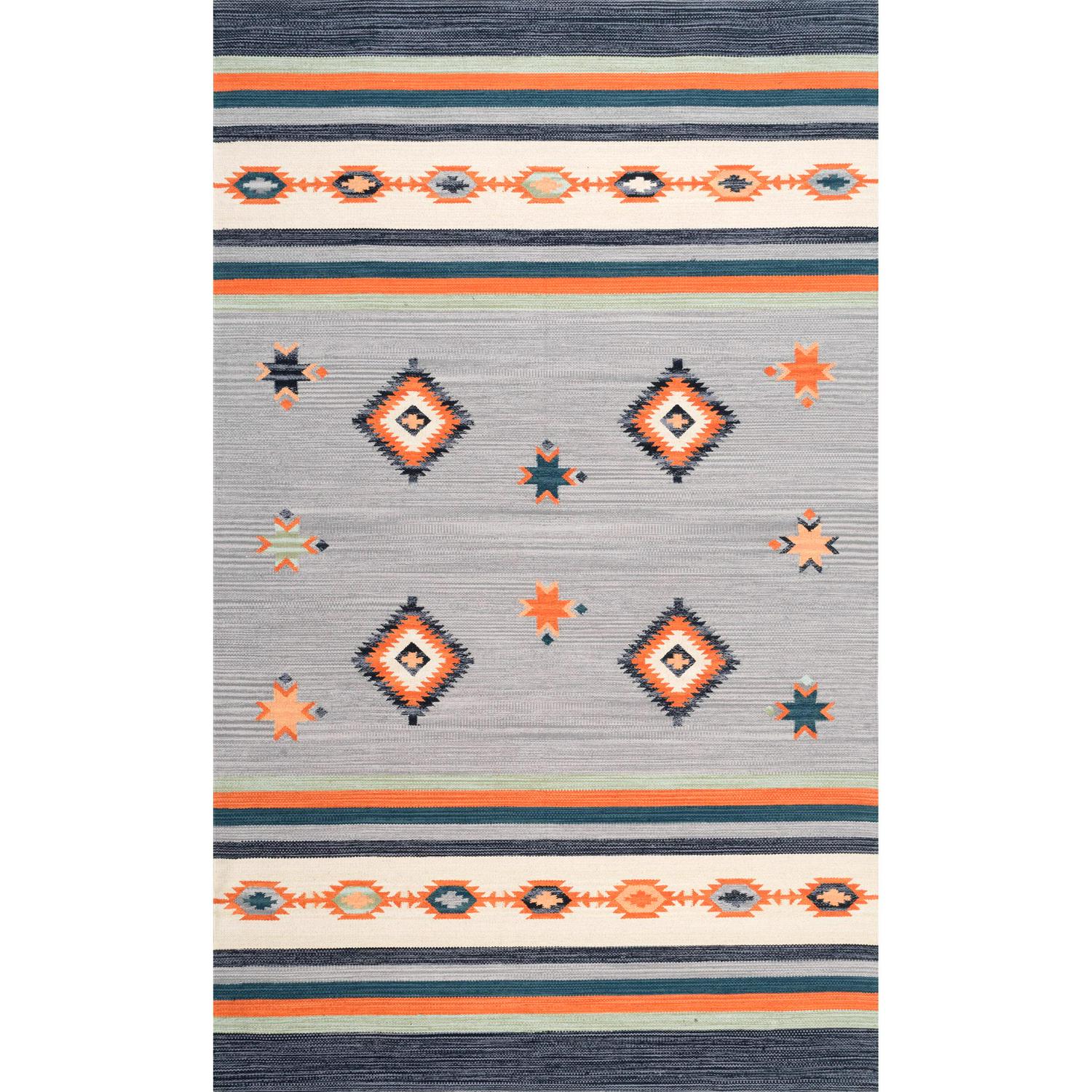 nuLOOM Dakota Tribal Diamond And Stripes Area Rug， 7and#8242; 6 x 9and#8242; 6 ， Multi