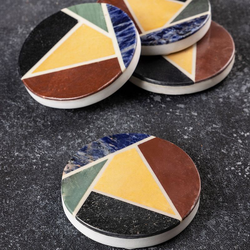 Bennett Marble Coasters， Set of 4