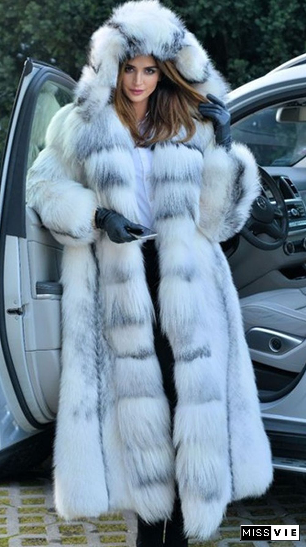 Fur Coat Warm Winter Coats for Women Womens Coats and Jackets Plus Size Hooded White One Piece of Fur Abrigos De Mujer Chaquetas De Mujer Casacos De Inverno Feminino