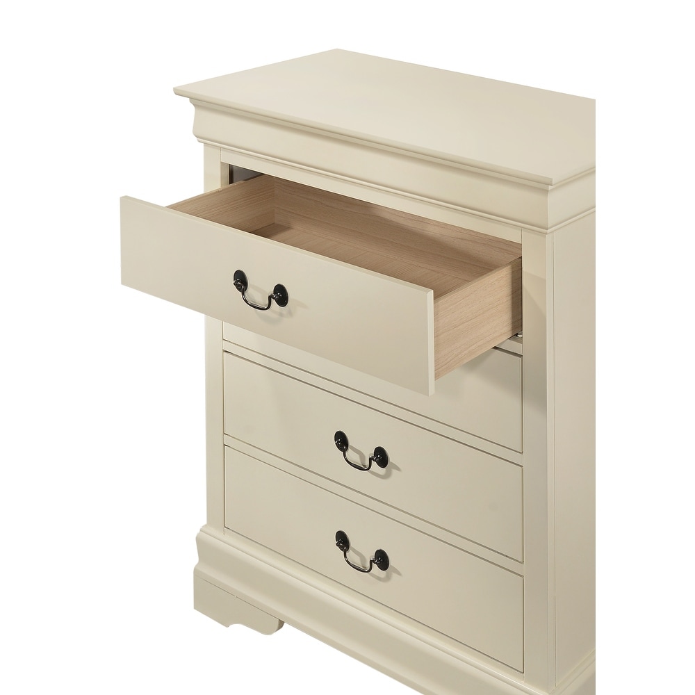 Louis Phillipe 4 Drawer Chest of Drawers (31 in L. X 16 in W. X 41 in H)