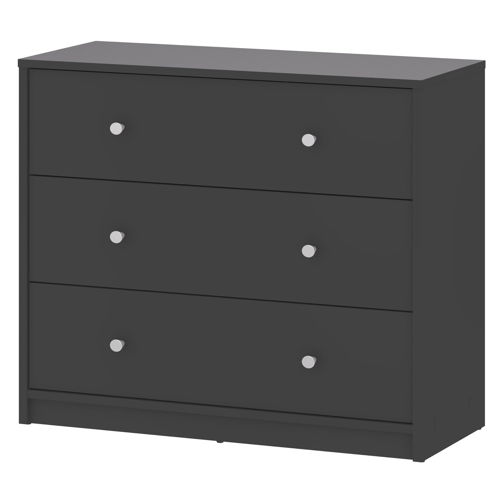 Tvilum Studio Collection 3-Drawer Dresser, Gray