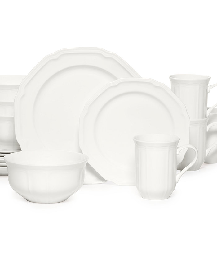 Mikasa Antique White 16 Pc. Dinnerware Set Service for 4