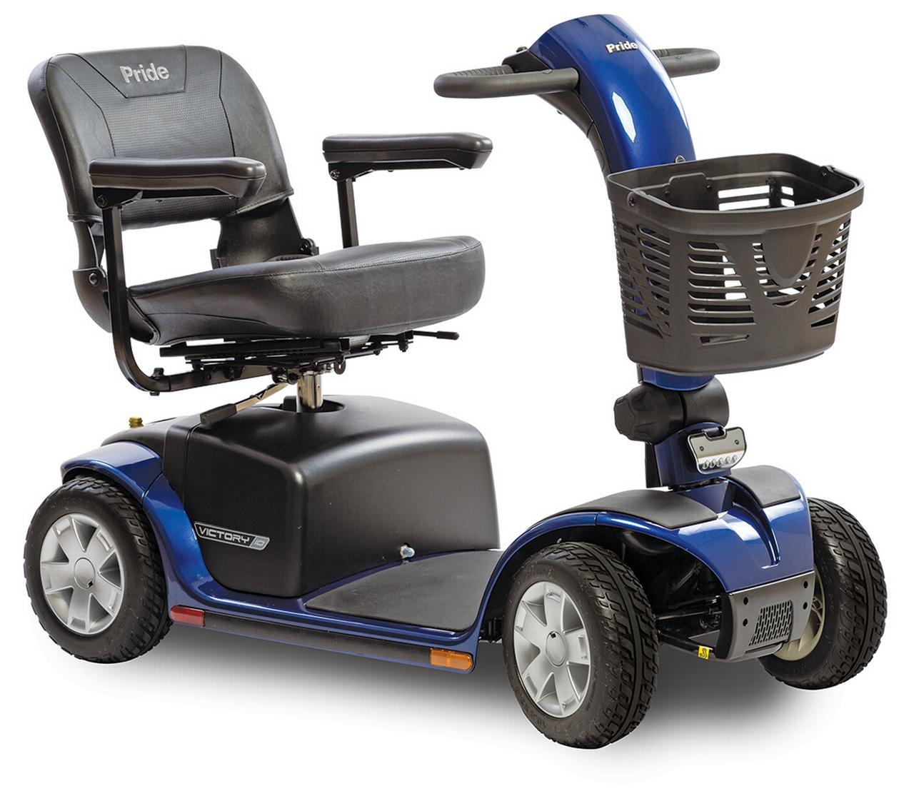 Pride Mobility Victory 10 4-Wheel Scooter Blue 400 lbs. Weight Capacity with Available 5-Year Extended Warranty