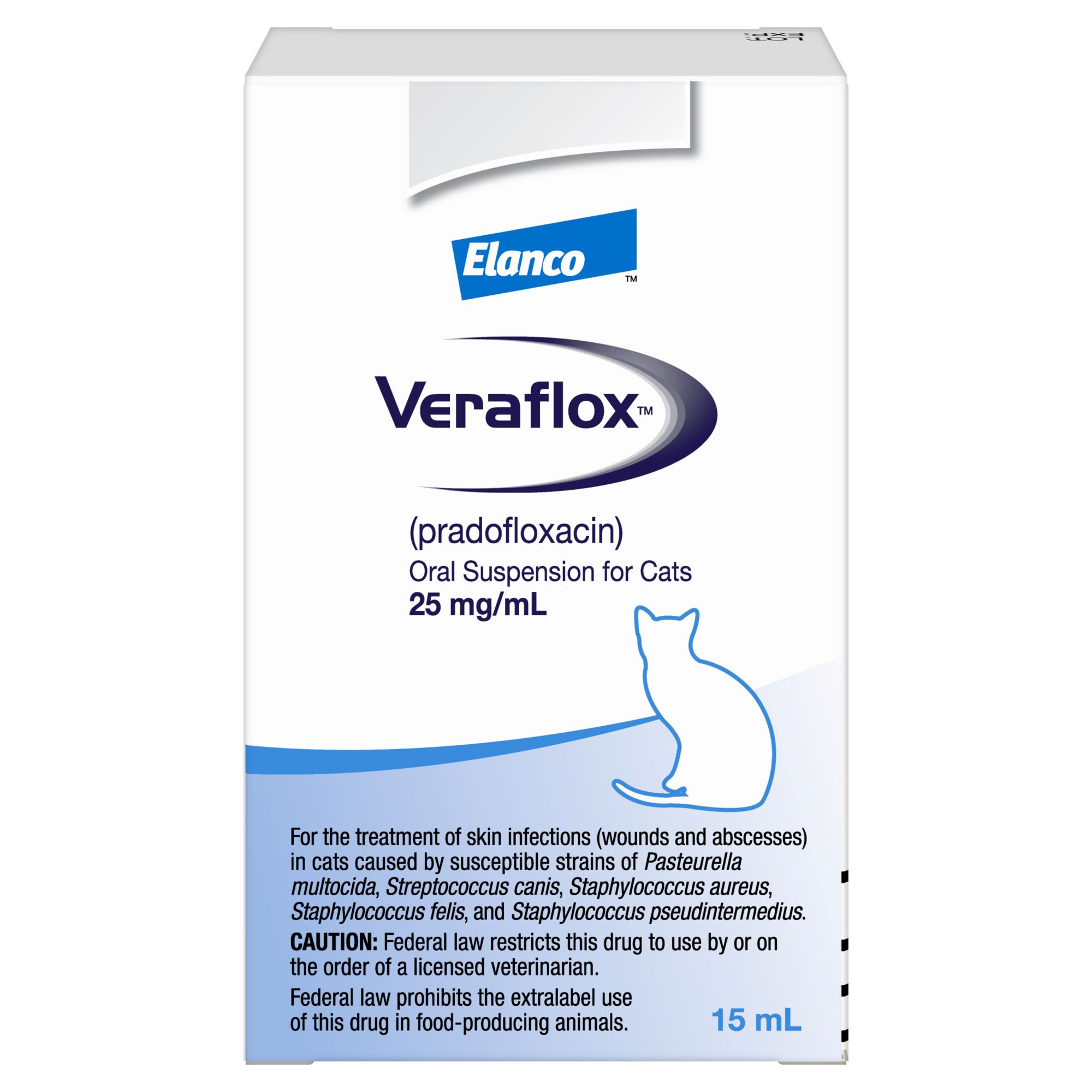 VERAFLOX Oral Suspension for Cats， 25MG/ML， 15ML